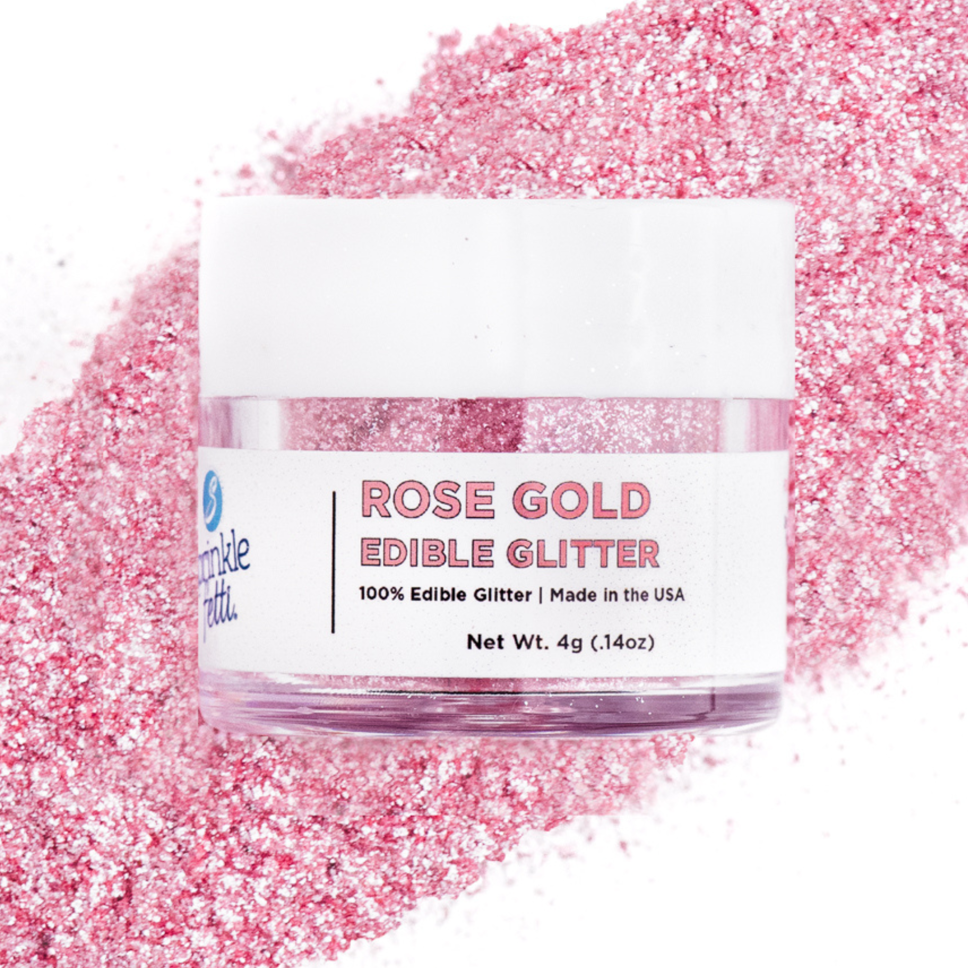 Rose Gold Edible Glitter FDA Approved Made in USA - Kosher, Vegan — The  Cookie Countess