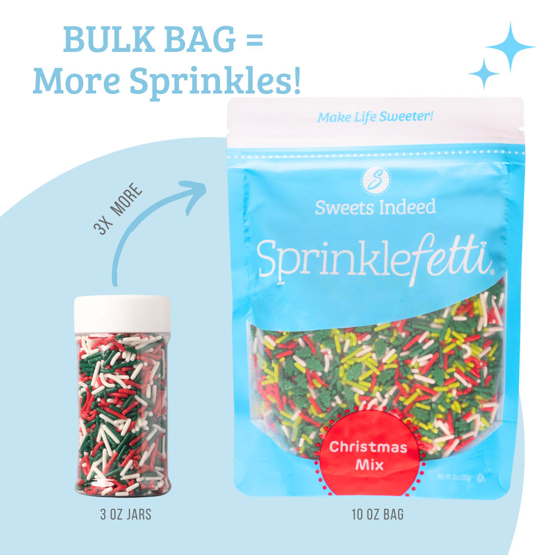 Bulk Holiday Sprinkle Mix - 10oz