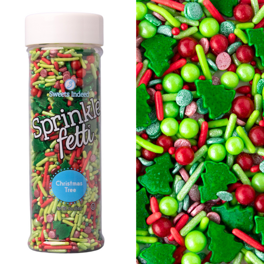 Christmas Tree Sprinklefetti 4oz Jar