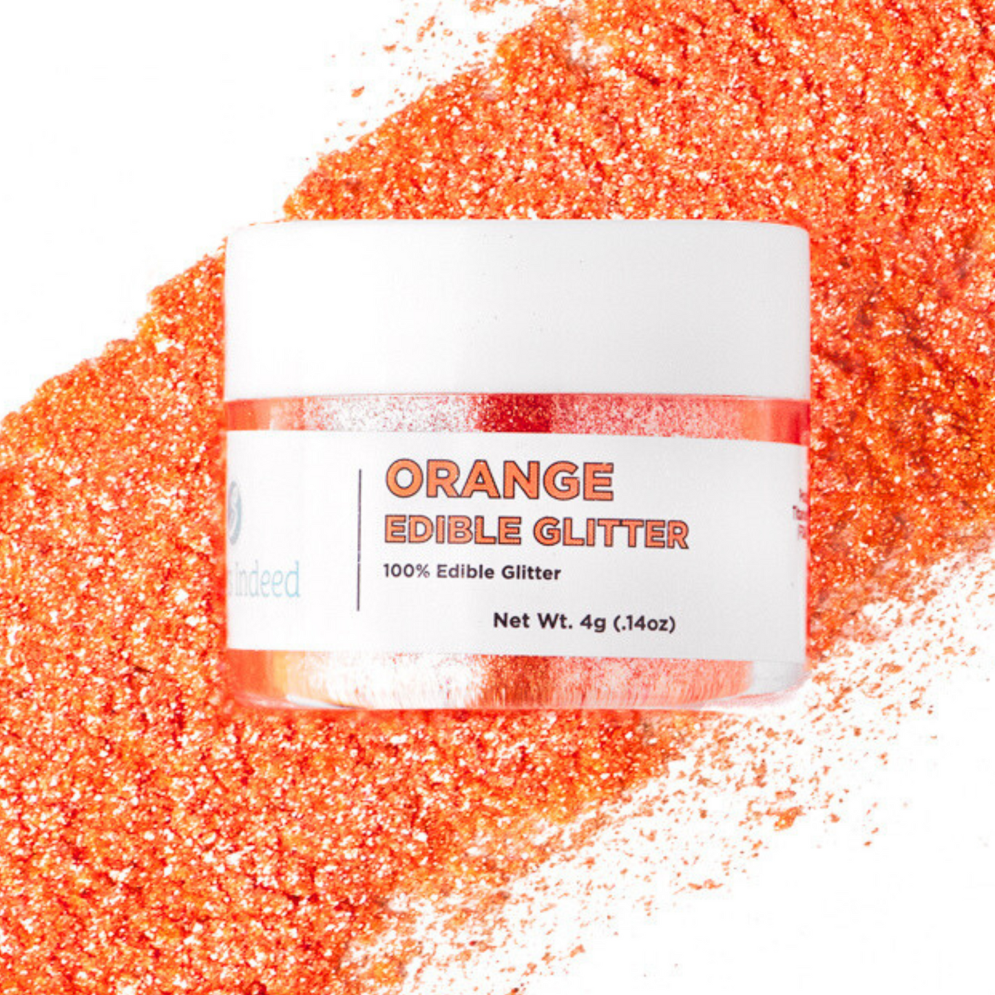 Orange Edible Glitter