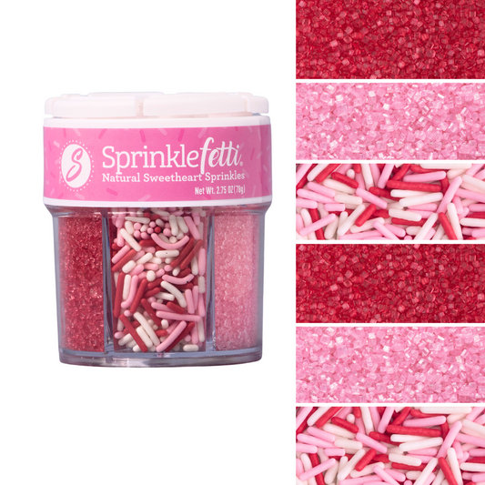 Natural Sweetheart Sprinkle Jar - 6 Cell