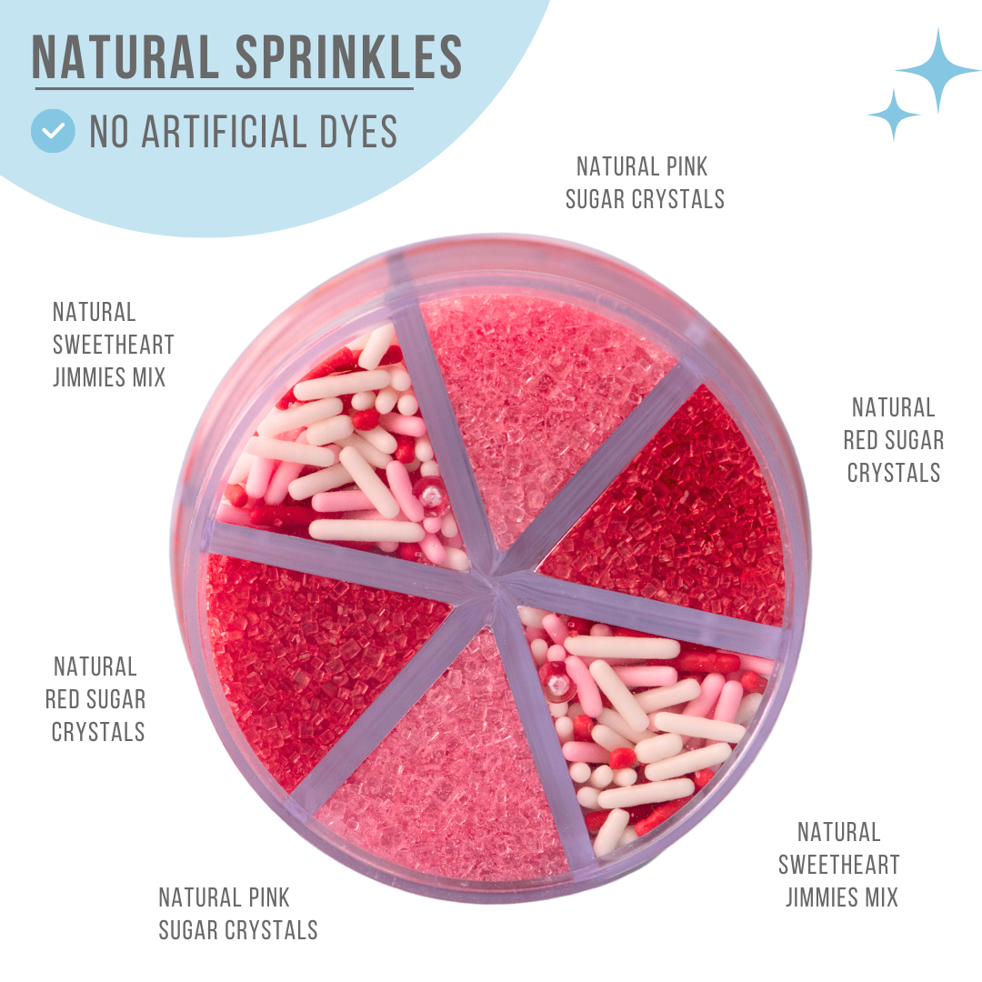 Natural Sweetheart Sprinkle Jar - 6 Cell